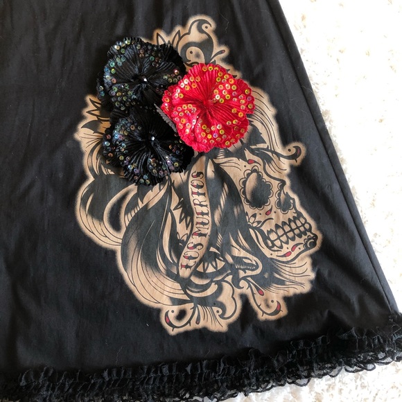 Lucky 13 Black Rockabilly Vintage style Dress - Picture 2 of 8